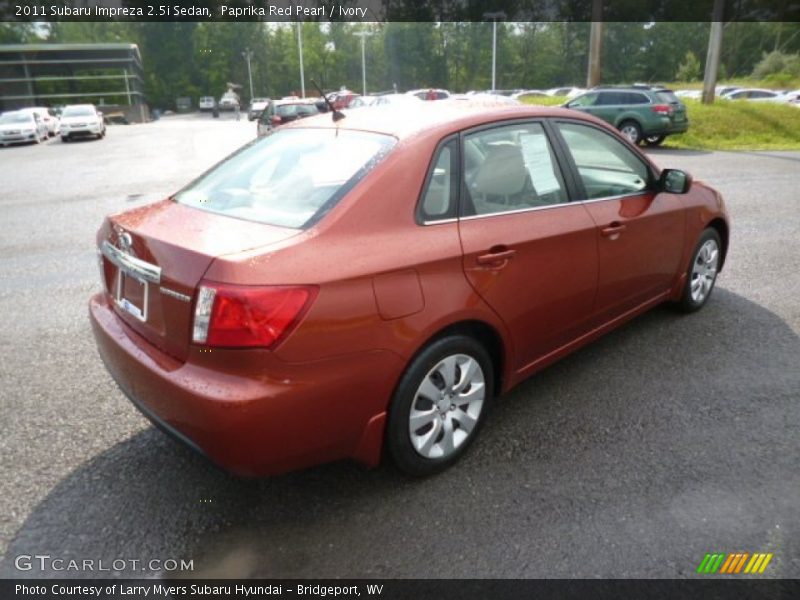 Paprika Red Pearl / Ivory 2011 Subaru Impreza 2.5i Sedan
