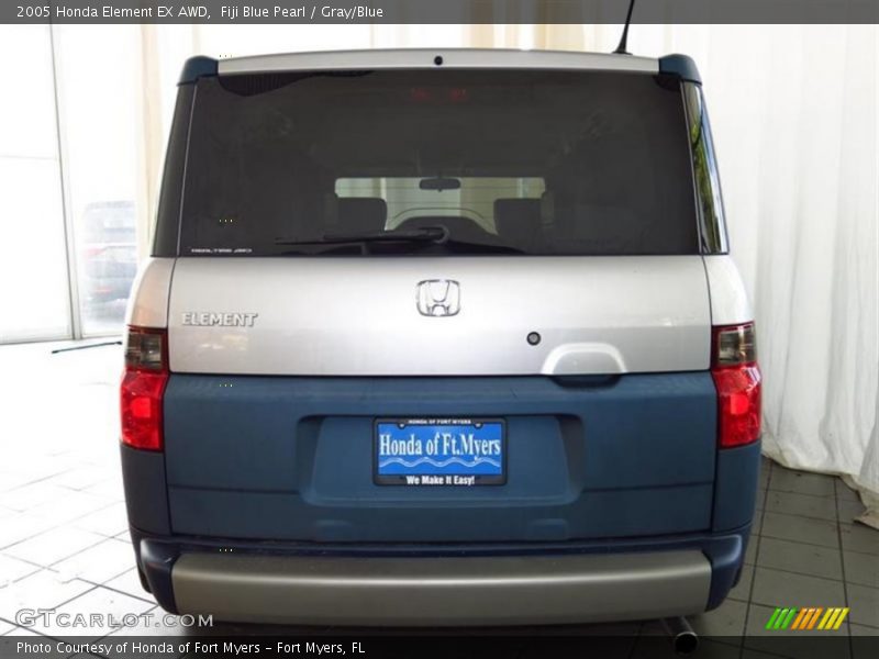 Fiji Blue Pearl / Gray/Blue 2005 Honda Element EX AWD