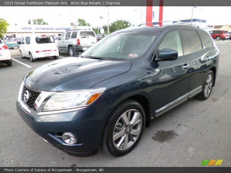 Arctic Blue Metallic / Charcoal 2013 Nissan Pathfinder Platinum 4x4