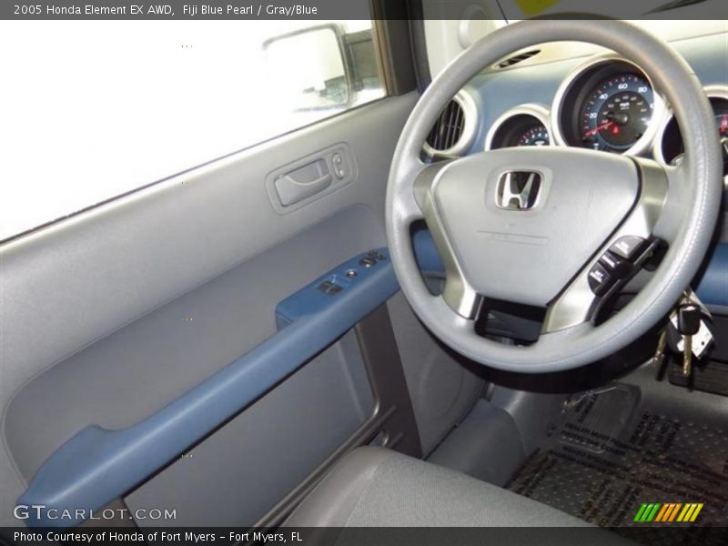 Fiji Blue Pearl / Gray/Blue 2005 Honda Element EX AWD