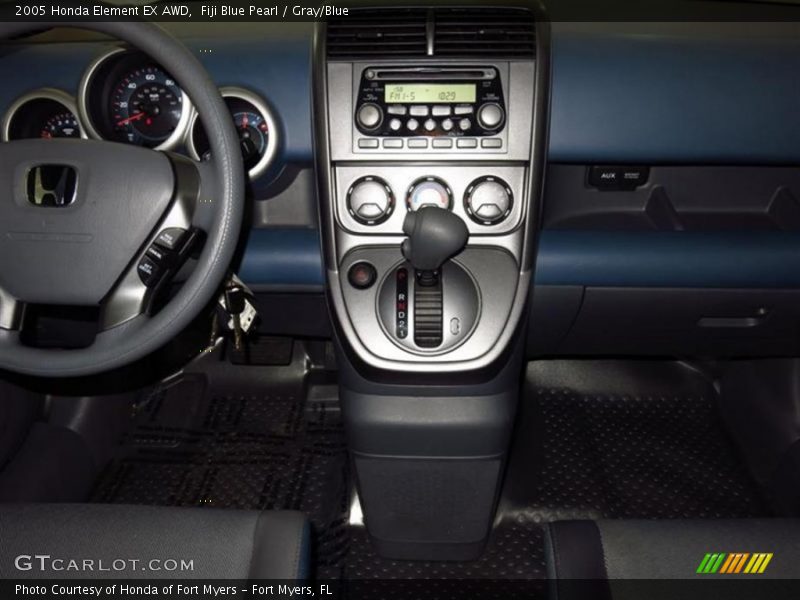 Fiji Blue Pearl / Gray/Blue 2005 Honda Element EX AWD