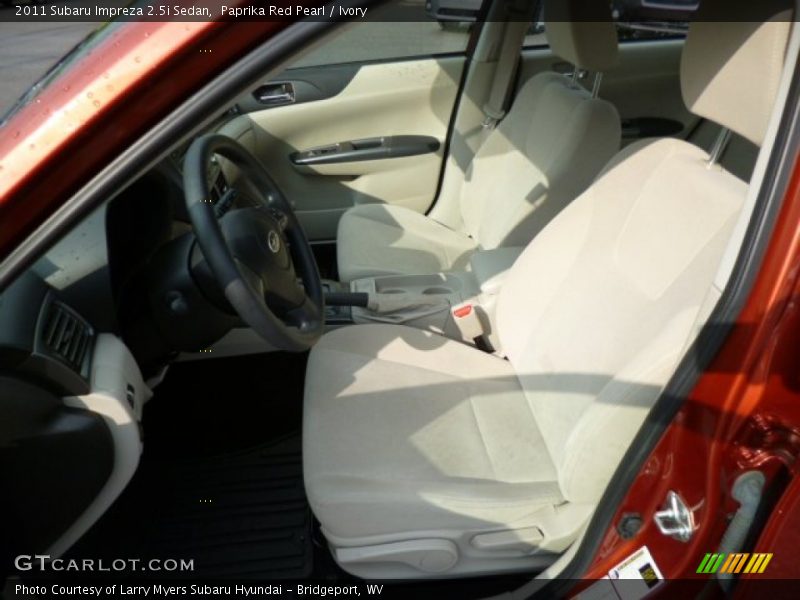 Paprika Red Pearl / Ivory 2011 Subaru Impreza 2.5i Sedan