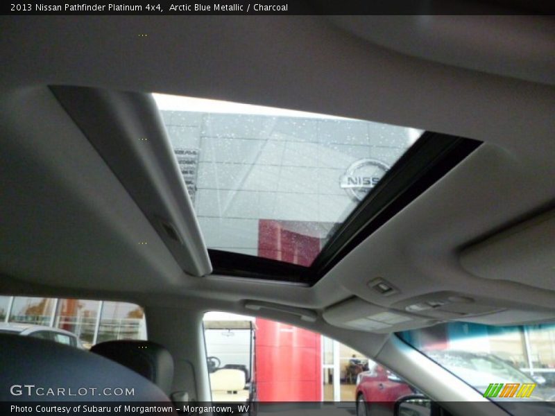 Arctic Blue Metallic / Charcoal 2013 Nissan Pathfinder Platinum 4x4