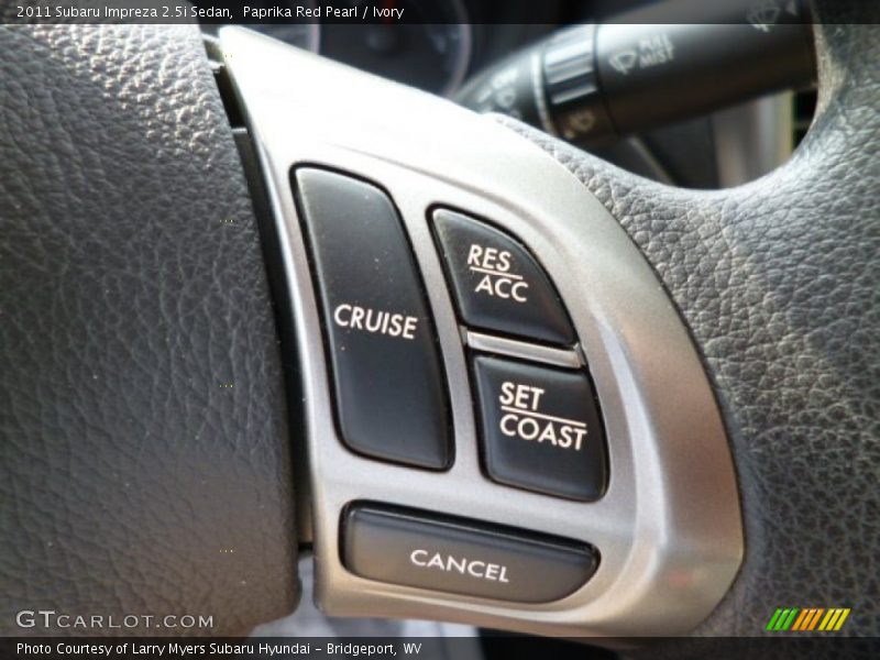 Paprika Red Pearl / Ivory 2011 Subaru Impreza 2.5i Sedan