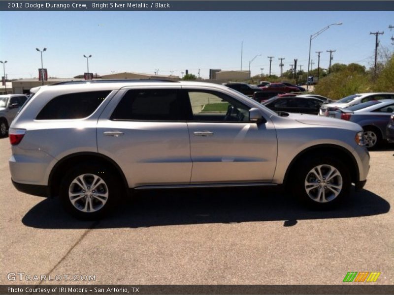 Bright Silver Metallic / Black 2012 Dodge Durango Crew