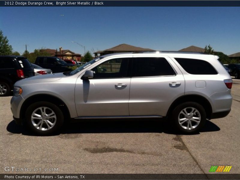 Bright Silver Metallic / Black 2012 Dodge Durango Crew