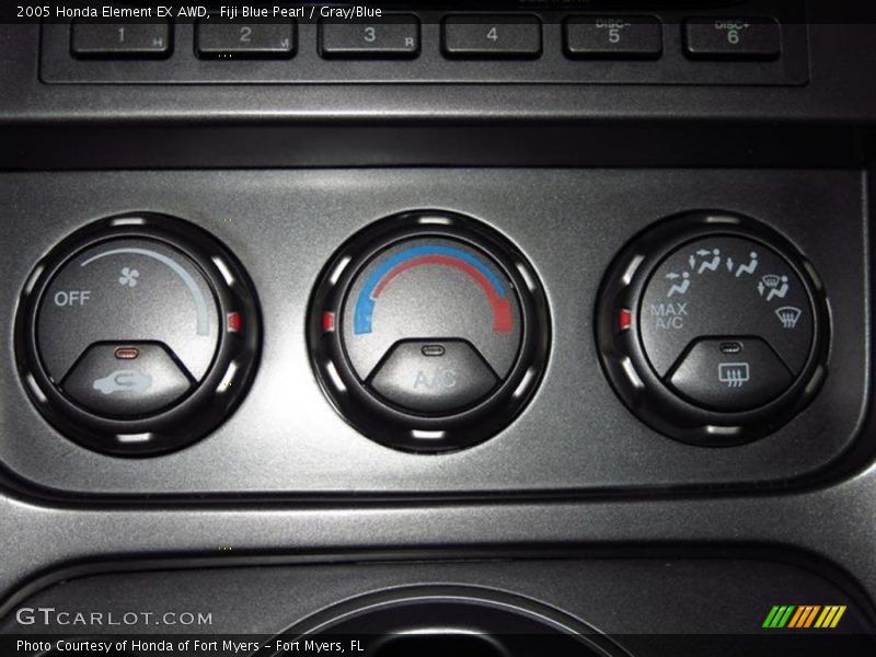 Fiji Blue Pearl / Gray/Blue 2005 Honda Element EX AWD