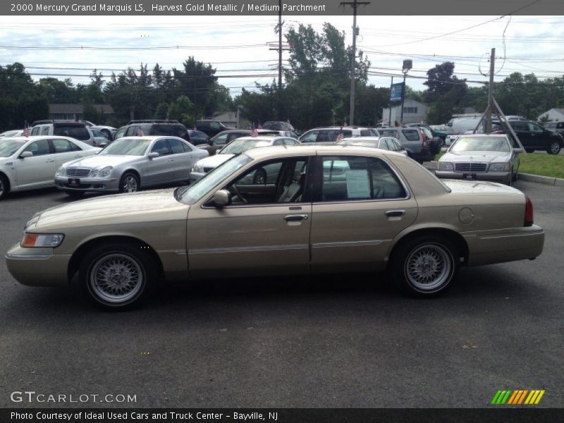 Harvest Gold Metallic / Medium Parchment 2000 Mercury Grand Marquis LS