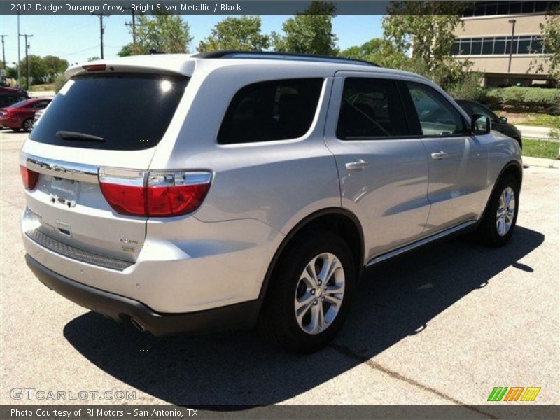 Bright Silver Metallic / Black 2012 Dodge Durango Crew