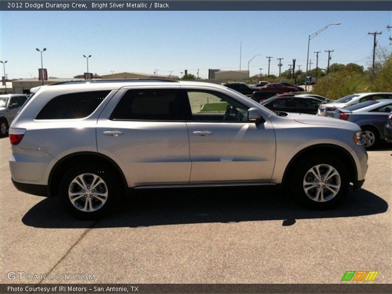 Bright Silver Metallic / Black 2012 Dodge Durango Crew