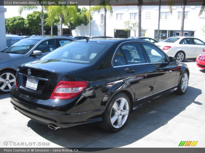 Black / Black 2011 Mercedes-Benz C 300 Sport