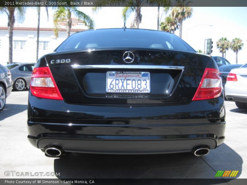 Black / Black 2011 Mercedes-Benz C 300 Sport