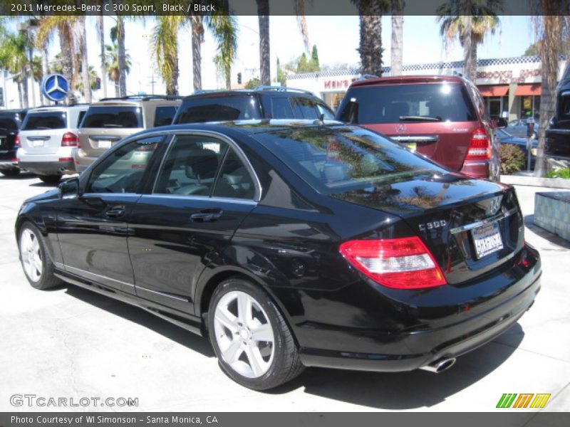 Black / Black 2011 Mercedes-Benz C 300 Sport