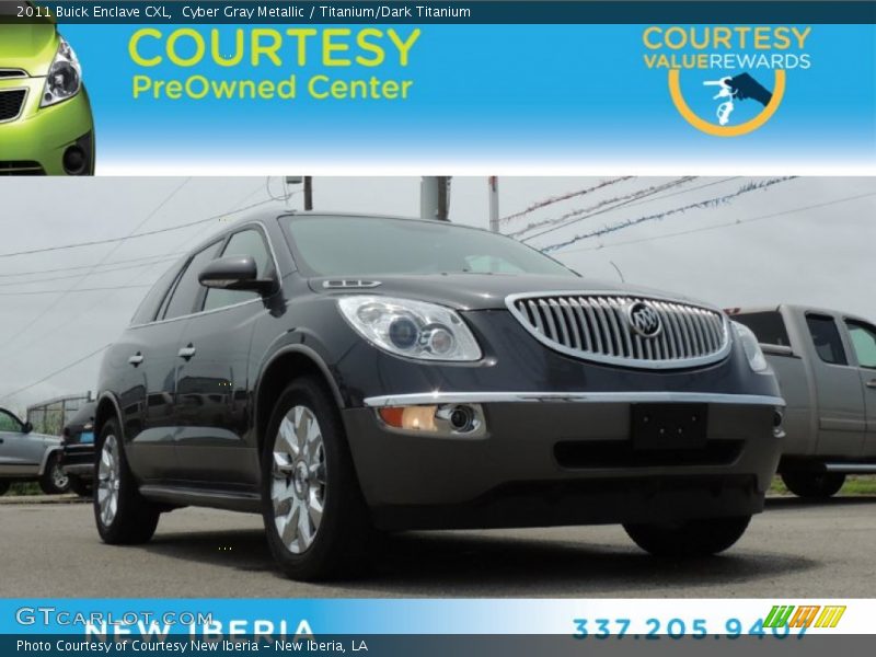 Cyber Gray Metallic / Titanium/Dark Titanium 2011 Buick Enclave CXL