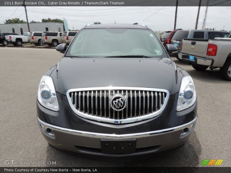 Cyber Gray Metallic / Titanium/Dark Titanium 2011 Buick Enclave CXL