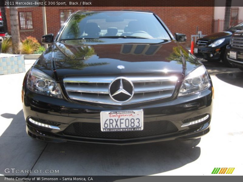 Black / Black 2011 Mercedes-Benz C 300 Sport