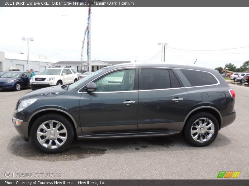 Cyber Gray Metallic / Titanium/Dark Titanium 2011 Buick Enclave CXL
