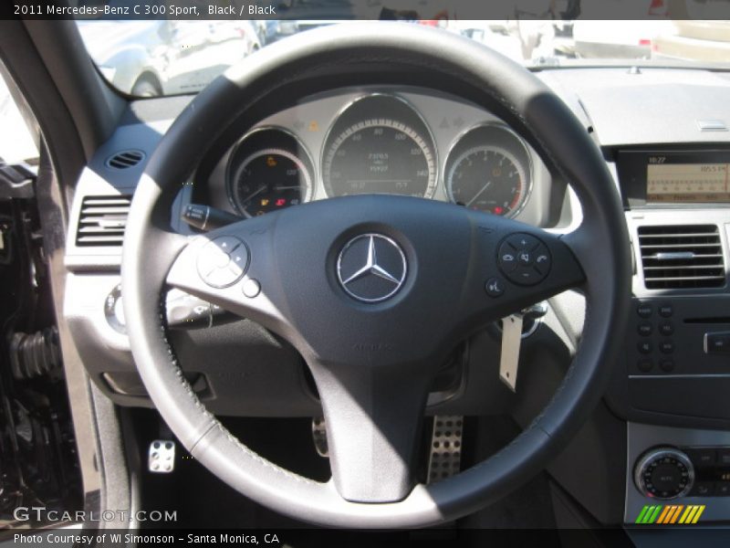 Black / Black 2011 Mercedes-Benz C 300 Sport