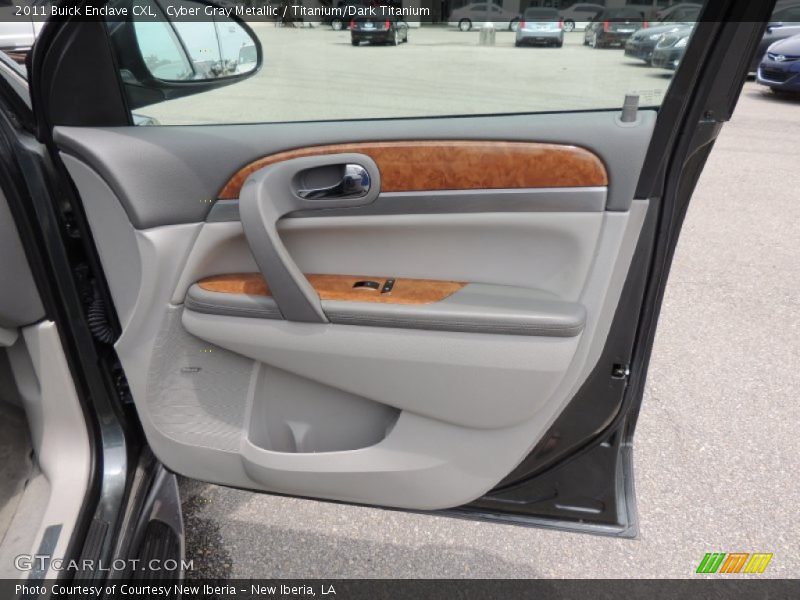 Cyber Gray Metallic / Titanium/Dark Titanium 2011 Buick Enclave CXL