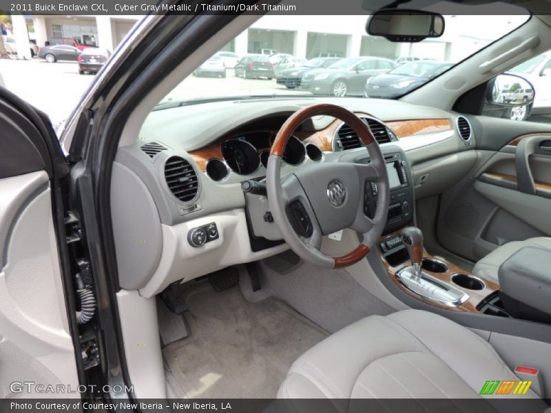Cyber Gray Metallic / Titanium/Dark Titanium 2011 Buick Enclave CXL