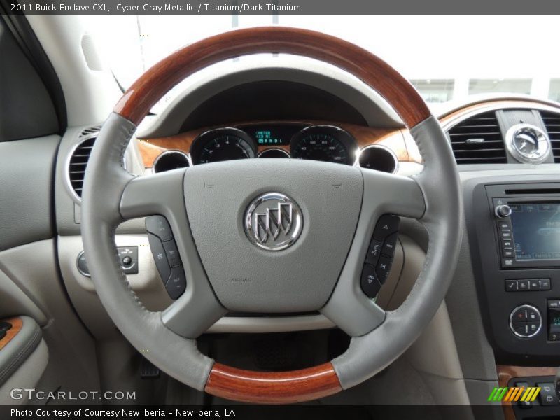 Cyber Gray Metallic / Titanium/Dark Titanium 2011 Buick Enclave CXL