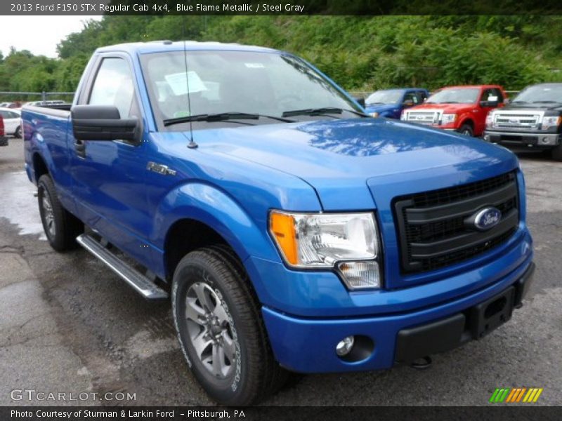 Blue Flame Metallic / Steel Gray 2013 Ford F150 STX Regular Cab 4x4