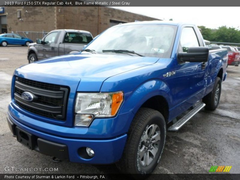 Blue Flame Metallic / Steel Gray 2013 Ford F150 STX Regular Cab 4x4