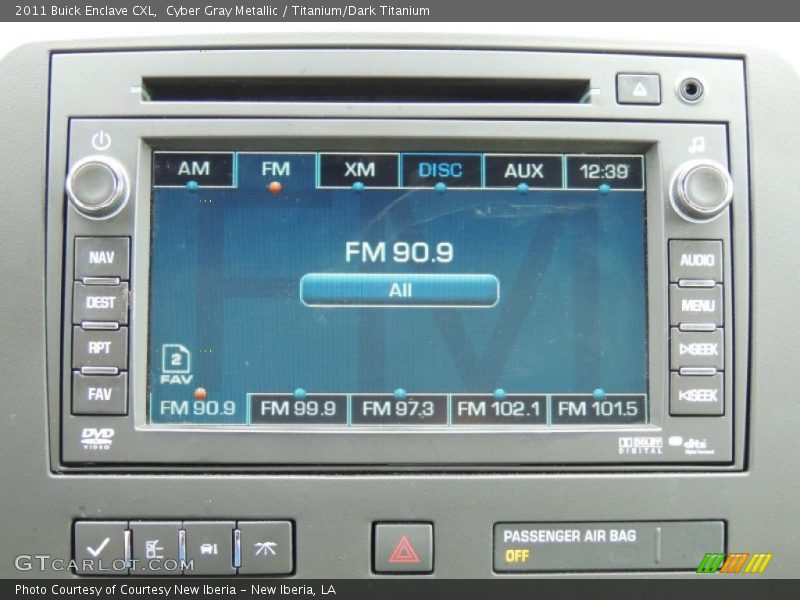 Cyber Gray Metallic / Titanium/Dark Titanium 2011 Buick Enclave CXL