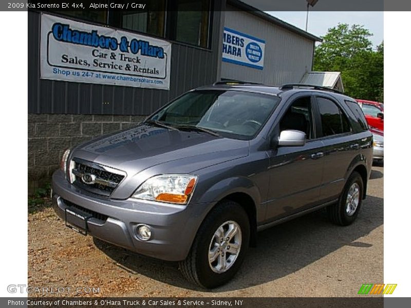 Alpine Gray / Gray 2009 Kia Sorento EX 4x4