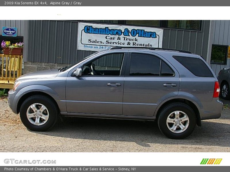 Alpine Gray / Gray 2009 Kia Sorento EX 4x4