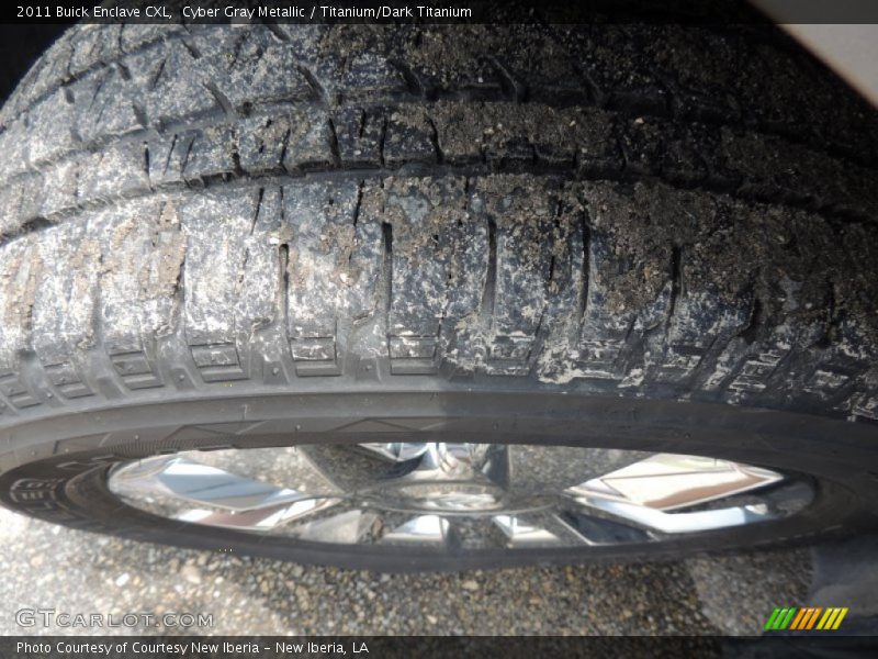 Cyber Gray Metallic / Titanium/Dark Titanium 2011 Buick Enclave CXL