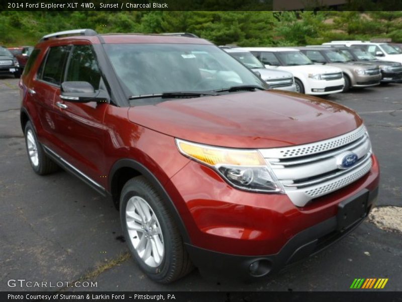Sunset / Charcoal Black 2014 Ford Explorer XLT 4WD