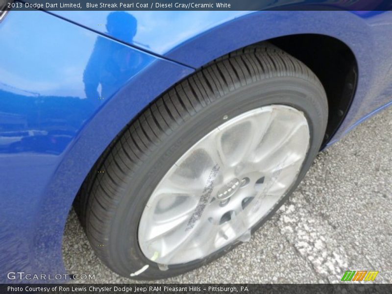 Blue Streak Pearl Coat / Diesel Gray/Ceramic White 2013 Dodge Dart Limited