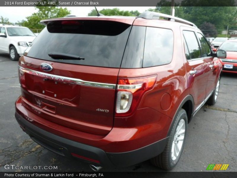 Sunset / Charcoal Black 2014 Ford Explorer XLT 4WD