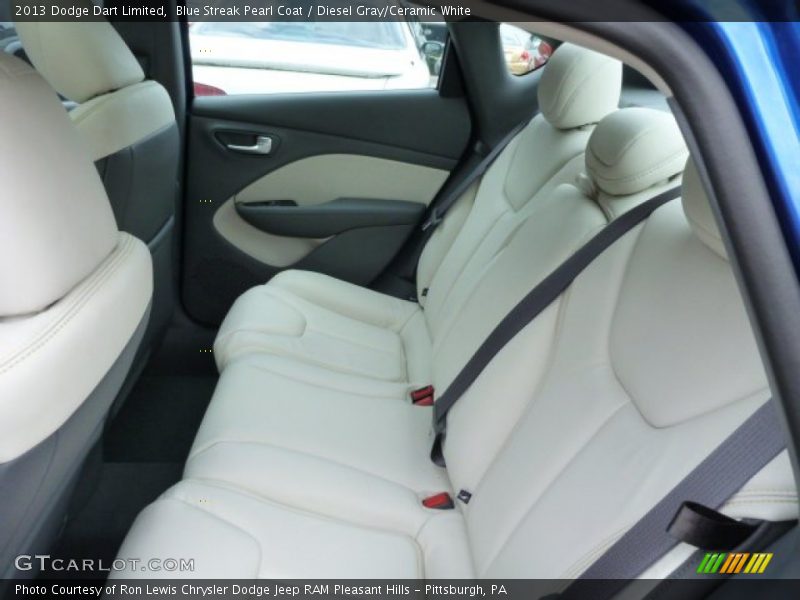 Blue Streak Pearl Coat / Diesel Gray/Ceramic White 2013 Dodge Dart Limited