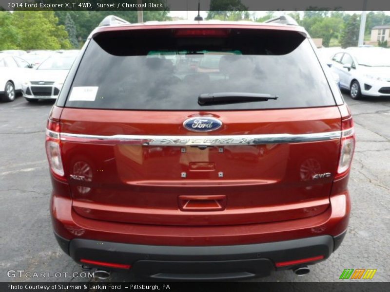Sunset / Charcoal Black 2014 Ford Explorer XLT 4WD