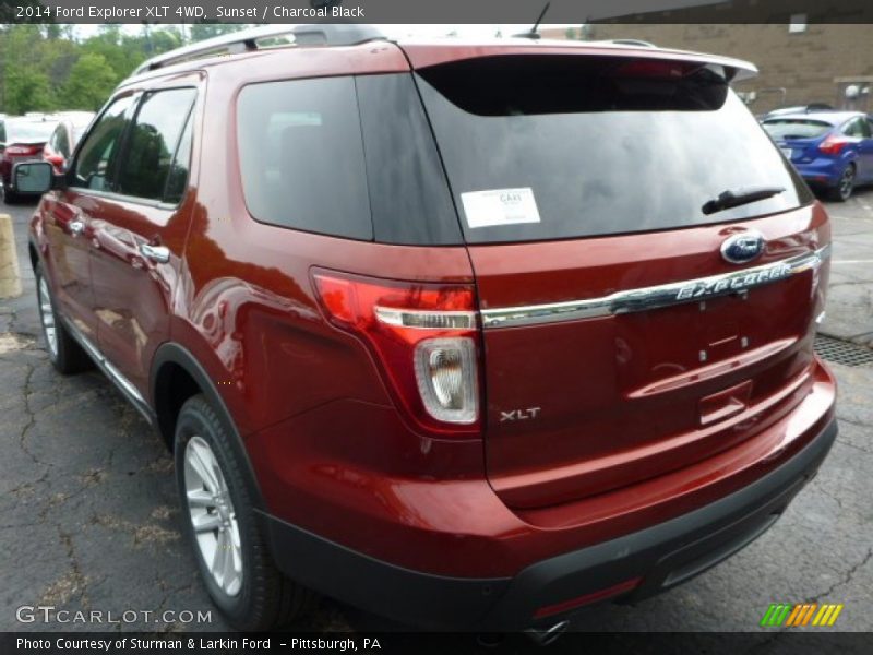 Sunset / Charcoal Black 2014 Ford Explorer XLT 4WD