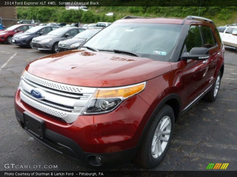 Sunset / Charcoal Black 2014 Ford Explorer XLT 4WD