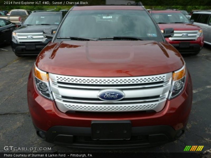 Sunset / Charcoal Black 2014 Ford Explorer XLT 4WD
