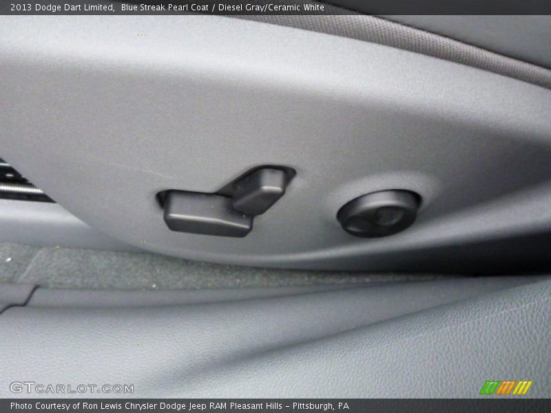 Blue Streak Pearl Coat / Diesel Gray/Ceramic White 2013 Dodge Dart Limited