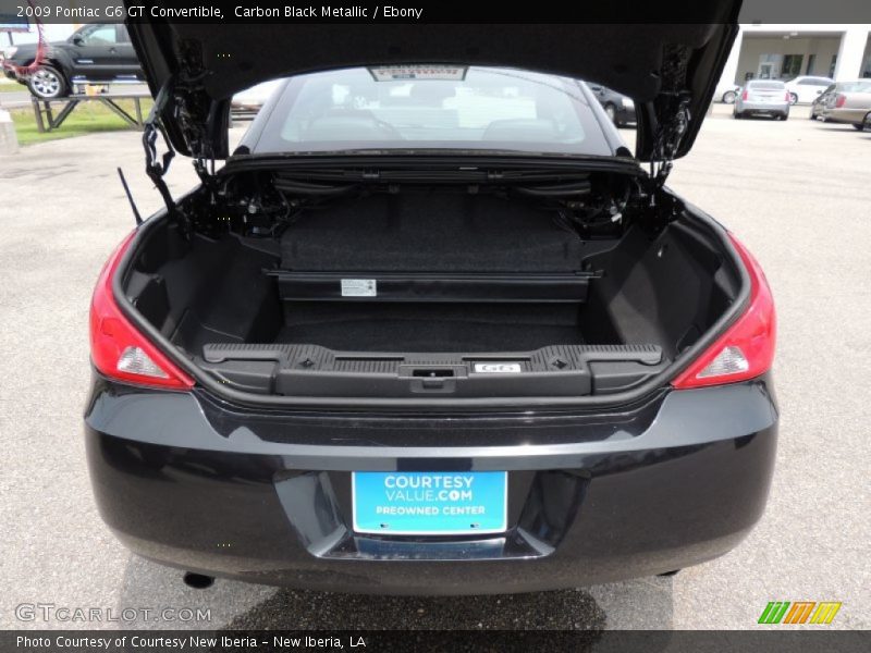 Carbon Black Metallic / Ebony 2009 Pontiac G6 GT Convertible