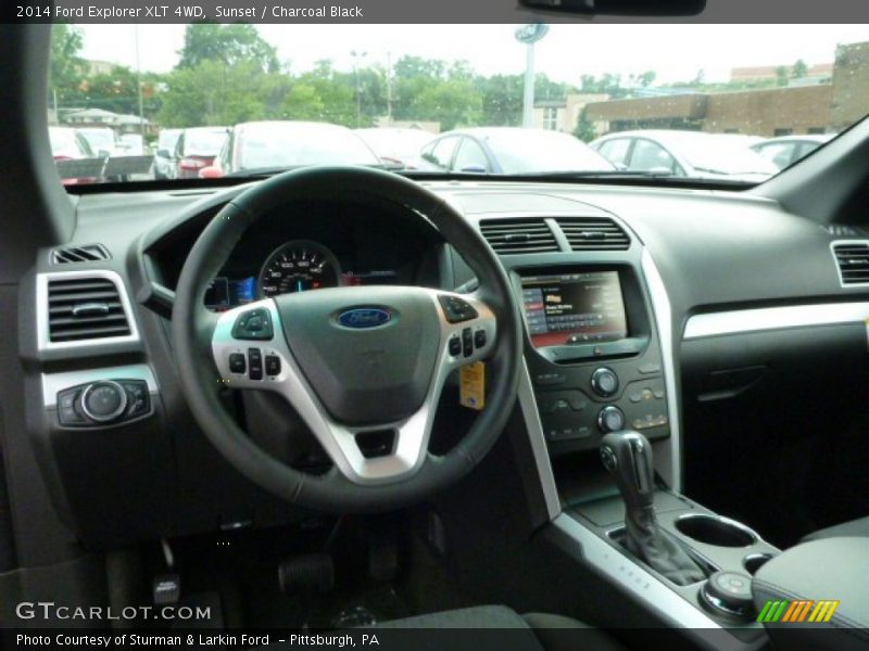 Sunset / Charcoal Black 2014 Ford Explorer XLT 4WD
