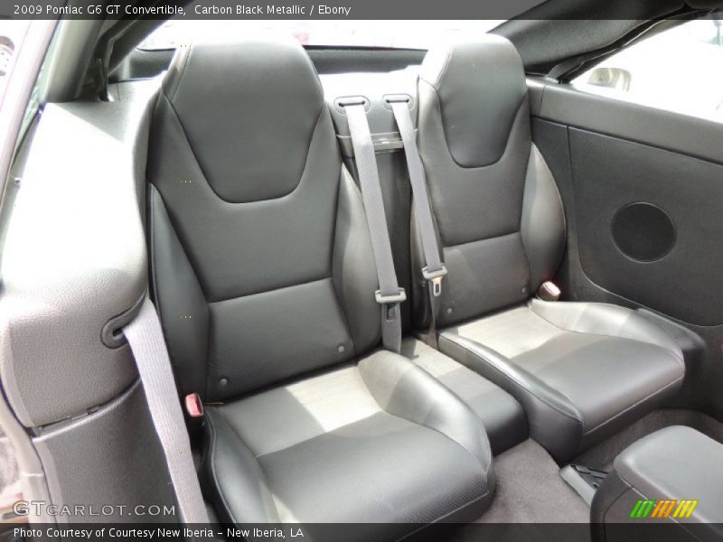 Rear Seat of 2009 G6 GT Convertible
