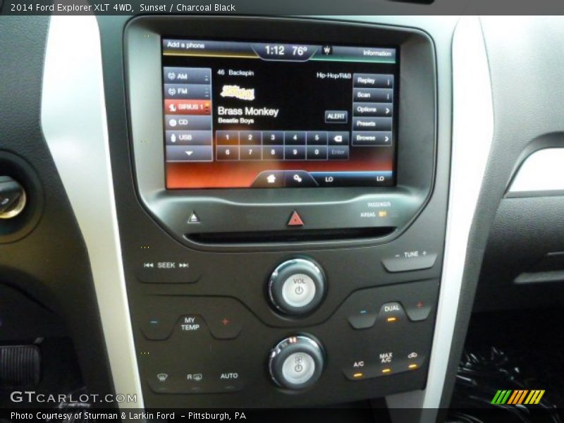 Sunset / Charcoal Black 2014 Ford Explorer XLT 4WD