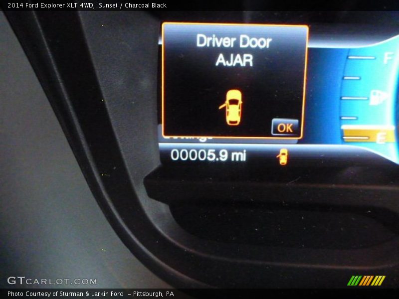 Sunset / Charcoal Black 2014 Ford Explorer XLT 4WD