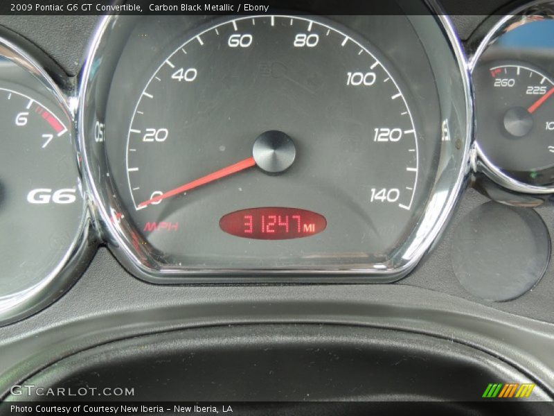 Carbon Black Metallic / Ebony 2009 Pontiac G6 GT Convertible