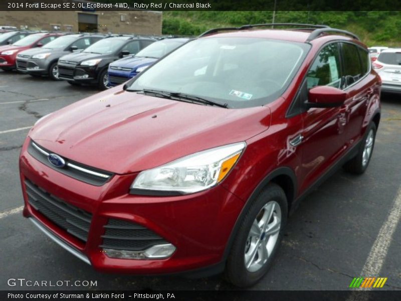 Ruby Red / Charcoal Black 2014 Ford Escape SE 2.0L EcoBoost 4WD