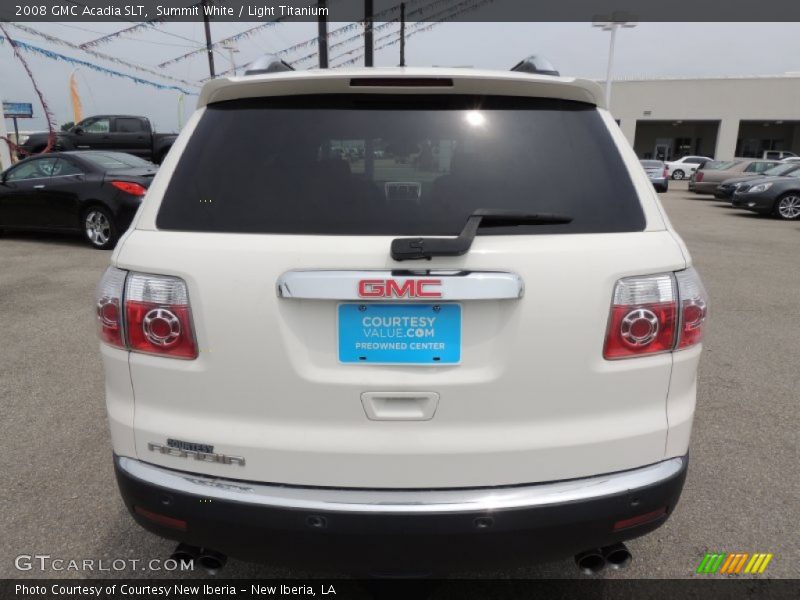 Summit White / Light Titanium 2008 GMC Acadia SLT