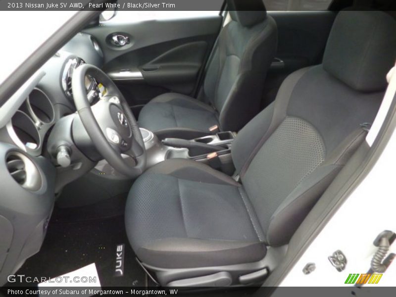 Pearl White / Black/Silver Trim 2013 Nissan Juke SV AWD