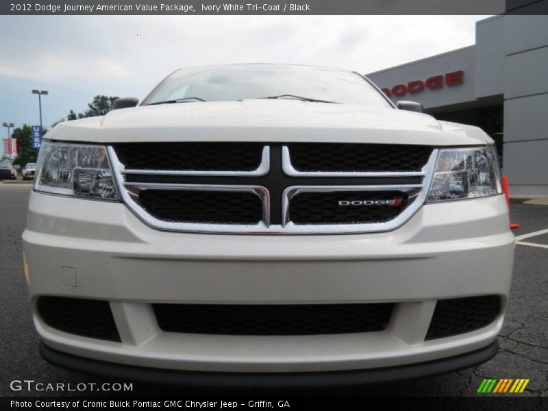 Ivory White Tri-Coat / Black 2012 Dodge Journey American Value Package